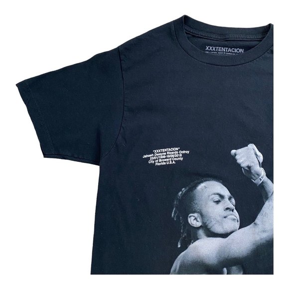 XXXTENTACION Memorial T-Shirt Men S Jahseh Dwayne Ricardo Onfroy 1998-2018 Black - Picture 2 of 7